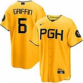 Men's Pittsburgh Pirates #6 Konnor Griffin Yellow City Connect Limited NIKE Jersey Dzhi,baseball caps,new era cap wholesale,wholesale hats