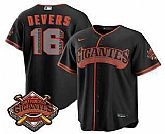 Men's San Francisco Giants #16 Rafael Devers Black 2026 Alternate Stadium Stitched Jersey Dzhi,baseball caps,new era cap wholesale,wholesale hats