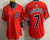 Women's Detroit Tigers #7 Kevin McGonigle Orange Limited Jersey,baseball caps,new era cap wholesale,wholesale hats