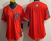 Women's Detroit Tigers Blank Orange Limited Jersey,baseball caps,new era cap wholesale,wholesale hats