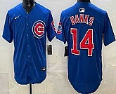 Men's Chicago Cubs #14 Ernie Banks Blue Limited Jersey,baseball caps,new era cap wholesale,wholesale hats
