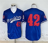 Men's Brooklyn Dodgers #42 Jackie Robinson Royal Stitched Jersey,baseball caps,new era cap wholesale,wholesale hats