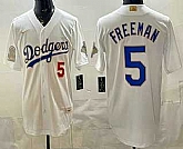 Men's Los Angeles Dodgers #5 Freddie Freeman White Gold World Series Champions Collection Limited Jersey,baseball caps,new era cap wholesale,wholesale hats