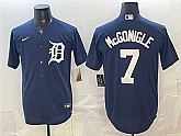 Men's Detroit Tigers #7 Kevin McGonigle Navy Cool Base Stitched Jersey,baseball caps,new era cap wholesale,wholesale hats