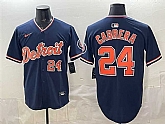 Men's Detroit Tigers #24 Miguel Cabrera Navy 2026 Alternate Vapor Premier Limited Stitched Jersey,baseball caps,new era cap wholesale,wholesale hats