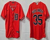 Men's Detroit Tigers #35 Justin Verlander Orange Cool Base Jersey,baseball caps,new era cap wholesale,wholesale hats