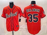 Men's Detroit Tigers #35 Justin Verlander Orange 2026 Cool Base Stitched Baseball Jersey,baseball caps,new era cap wholesale,wholesale hats