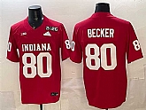 Men's Indiana Hoosiers #80 Charlie Becker Red F.U.S.E. 2026 Patch Stitched Jersey,baseball caps,new era cap wholesale,wholesale hats