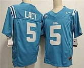 Men's Ole Miss Rebels #5 Kewan Lacy Limited Light Blue FUSE College Jersey,baseball caps,new era cap wholesale,wholesale hats