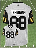 CFL Hamilton Tiger-Cats #88 TERNOWSKI Crested Away White Jersey,baseball caps,new era cap wholesale,wholesale hats