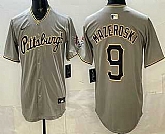 Men's Pittsburgh Pirates #9 Bill Mazeroski Grey Limited Jersey,baseball caps,new era cap wholesale,wholesale hats