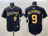 Men's Pittsburgh Pirates #9 Bill Mazeroski Black Limited Stitched Jersey,baseball caps,new era cap wholesale,wholesale hats