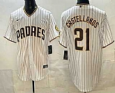 Men's San Diego Padres #21 Nick Castellanos White Cool Base Jersey,baseball caps,new era cap wholesale,wholesale hats