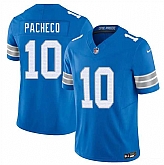 Men's Detroit Lions #10 Isiah Pacheco Blue 2026 F.U.S.E. Vapor Limited Stitched Jersey Dzhi,baseball caps,new era cap wholesale,wholesale hats