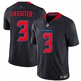Men's Houston Texans #3 Kamari Lassiter Navy 2nd Alternate 2026 F.U.S.E. Vapor Limited Stitched Jersey Dzhi,baseball caps,new era cap wholesale,wholesale hats