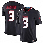 Men's Houston Texans #3 Kamari Lassiter Navy 2026 F.U.S.E. Vapor Limited Stitched Jersey Dzhi,baseball caps,new era cap wholesale,wholesale hats
