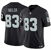 Men's Las Vegas Raiders #83 Jalen Nailor Black 2026 F.U.S.E. Vapor Untouchable Limited Stitched Jersey Dzhi,baseball caps,new era cap wholesale,wholesale hats