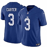Men's New York Giants #3 Abdul Carter Blue 2026 F.U.S.E. Vapor Untouchable Limited Stitched Jersey Dzhi,baseball caps,new era cap wholesale,wholesale hats