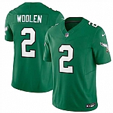 Men's Philadelphia Eagles #2 Tariq Woolen Kelly Green 2026 F.U.S.E. Vapor Untouchable Limited Throwback Stitched Jersey Dzhi,baseball caps,new era cap wholesale,wholesale hats