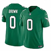 Men's Philadelphia Eagles #0 Hollywood Brown Kelly Green 2026 F.U.S.E. Throwback Vapor Untouchable Limited Stitched Jersey Dzhi,baseball caps,new era cap wholesale,wholesale hats