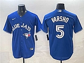 Men's Toronto Blue Jays #5 Daulton Varsho Royal 2025 Cool Base Stitched Jersey,baseball caps,new era cap wholesale,wholesale hats