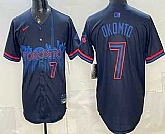 Men's Toronto Blue Jays #7 Kazuma Okamoto Black City Limited Jersey,baseball caps,new era cap wholesale,wholesale hats