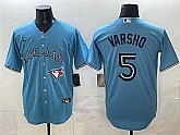 Men's Toronto Blue Jays #5 Daulton Varsho Light Blue 2025 Cool Base Stitched Jersey,baseball caps,new era cap wholesale,wholesale hats