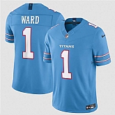 Men's Tennessee Titans #1 Cameron Ward Light Blue 2026 F.U.S.E. Vapor Limited Stitched Jersey Dzhi,baseball caps,new era cap wholesale,wholesale hats