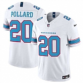 Men's Tennessee Titans #20 Tony Pollard White 2026 F.U.S.E. Vapor Limited Stitched Jersey Dzhi,baseball caps,new era cap wholesale,wholesale hats