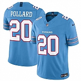 Men's Tennessee Titans #20 Tony Pollard Light Blue 2026 F.U.S.E. Vapor Limited Stitched Jersey Dzhi,baseball caps,new era cap wholesale,wholesale hats