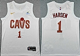 Men's Cleveland Cavaliers #1 James Harden White 2026 Association Edition Stitched Stitched Jersey,baseball caps,new era cap wholesale,wholesale hats