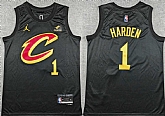 Men's Cleveland Cavaliers #1 James Harden Black 2026 Statement Edition Stitched Jersey,baseball caps,new era cap wholesale,wholesale hats