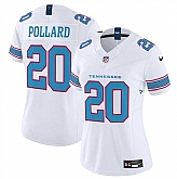Women's Tennessee Titans #20 Tony Pollard White 2026 F.U.S.E. Vapor Limited Stitched Jersey Dzhi,baseball caps,new era cap wholesale,wholesale hats