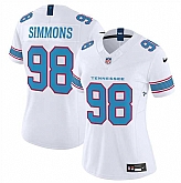 Women's Tennessee Titans #98 Cameron Ward White 2026 F.U.S.E. Vapor Limited Stitched Jersey Dzhi,baseball caps,new era cap wholesale,wholesale hats
