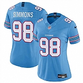 Women's Tennessee Titans #98 Jeffery Simmons Light Blue 2026 F.U.S.E. Vapor Limited Stitched Jersey Dzhi,baseball caps,new era cap wholesale,wholesale hats