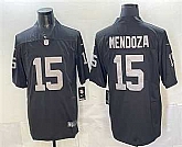 Men's Las Vegas Raiders #15 Fernando Mendoza Limited Black Vapor Jersey,baseball caps,new era cap wholesale,wholesale hats