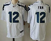 Men's Seattle Seahawks #12 Fan Limited FUSE White Vapor Jersey,baseball caps,new era cap wholesale,wholesale hats