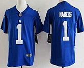 Youth New York Giants #1 Malik Nabers Limited Blue Vapor Jersey,baseball caps,new era cap wholesale,wholesale hats