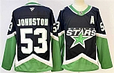 Men's Dallas Stars #53 Wyatt Johnston Black 2025-26 With A Patch Alternate Stitched Jersey,baseball caps,new era cap wholesale,wholesale hats