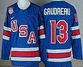 Men's USA #13 Johnny Gudreau Blue 2026 olympics Stitched Jersey,baseball caps,new era cap wholesale,wholesale hats
