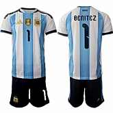 Men's Argentina #1 Benitez National Team FIFA x World Cup 2026 Home White On Field Jersey,baseball caps,new era cap wholesale,wholesale hats