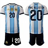 Men's Argentina #20 MAC ALLISTER National Team FIFA x World Cup 2026 Home White On Field Jersey,baseball caps,new era cap wholesale,wholesale hats