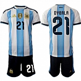Men's Argentina #21 DYBALA National Team FIFA x World Cup 2026 Home White On Field Jersey,baseball caps,new era cap wholesale,wholesale hats