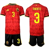 Men's Belgium #3 THEATE National Team FIFA x World Cup 2026 Home Red On Field Jersey,baseball caps,new era cap wholesale,wholesale hats