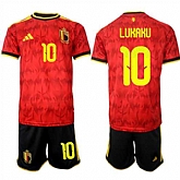 Men's Belgium #10 LUKAKU National Team FIFA x World Cup 2026 Home Red On Field Jersey,baseball caps,new era cap wholesale,wholesale hats
