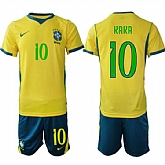 Men's Brazil #10 KAKA National Team FIFA x World Cup 2026 Home On Field Jersey,baseball caps,new era cap wholesale,wholesale hats