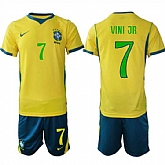 Men's Brazil #7 VINI JR National Team FIFA x World Cup 2026 Home On Field Jersey,baseball caps,new era cap wholesale,wholesale hats