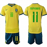 Men's Brazil #11 RAPHINHA National Team FIFA x World Cup 2026 Home On Field Jersey,baseball caps,new era cap wholesale,wholesale hats
