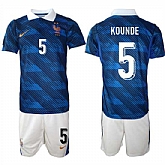Men's France #5 KOUNDE National Team FIFA x World Cup 2026 Home On Field Jersey,baseball caps,new era cap wholesale,wholesale hats