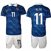 Men's France #11 OLISE National Team FIFA x World Cup 2026 Home On Field Jersey,baseball caps,new era cap wholesale,wholesale hats